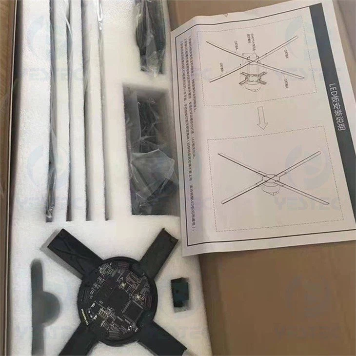 3D hologram led fan