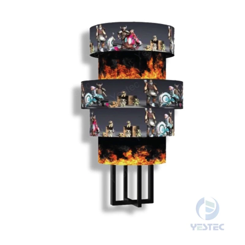Viervoudig LED-scherm